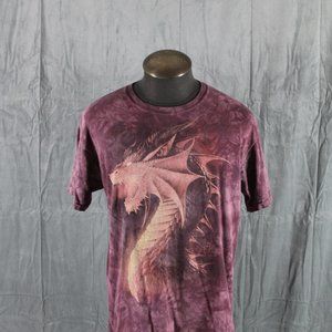 Casino Shirt - Big Dragon Graphic Excalibur by the Mountain - Men's Large